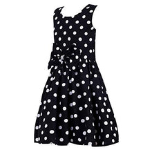 Load image into Gallery viewer, Giggles Creations Baby Girls&#39; Bodycon Midi Frock (GiGG-25-Black-6-7YEARS_Black &amp; White_6-7 Years)
