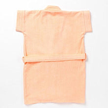 Load image into Gallery viewer, Sanddune Kids Girl Bathrobe |100% Terry Cotton Shower Gown | Half Sleeve Knee Length Kids Girl Bath Robes | Pocket with Waist belt Kid Girl Bathrobes | Peach Bathrobe | 1-2 Year Kid
