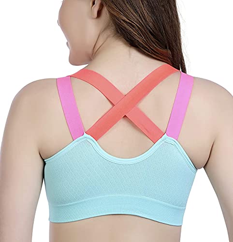 XMXM Girl Sports Inner Wear for Women Encapsulation Zip Bra (Fits