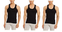Dollar Bigboss Men's Cotton Vest (Pack of 3) (8902889480497_MDVE-02-BB-DERBY-BLACK_85_Black)