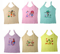 Y&N Girl's Cotton Camisole (Pack of 6) (Yn-Color-Tanny-Vest-65_Multicolored_5-6 Years)
