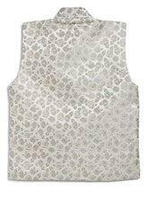 Load image into Gallery viewer, AJ Dezines Kids Ethnic Wear Beige Grey Waistcoat For Boys
