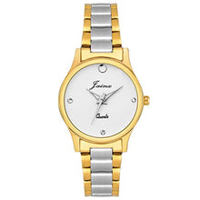Load image into Gallery viewer, JAINX Analogue Men &amp; Women&#39;s Watch (Silver Dial Golden Silver Colored Strap) (Pack of 2)
