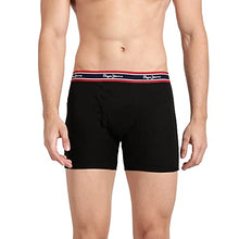 Load image into Gallery viewer, Pepe Jeans Innerwear Men&#39;s Cotton Trunks (Pack of 2) (CLT02-02_Black_Black_90-95_Black_95 CM)
