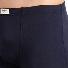 Load image into Gallery viewer, Pepe Jeans Innerwear Men&#39;s Solid Cotton Antibacterial Trunks (Pack of 2) True Blue
