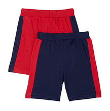 Load image into Gallery viewer, Cloth Theory Boy&#39;s Regular fit Cotton Shorts (Pack of 2) (CTSH_026_RED+Navy_5-6 Years)
