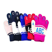 Load image into Gallery viewer, V3E Kids Boys &amp; Girl&#39;s Toddler ABC Letters full Finger Winter Gloves/Mittens (Multicolor,1-4 Years)-(Pack of 02)
