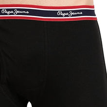 Load image into Gallery viewer, Pepe Jeans Innerwear Men&#39;s Cotton Trunks (Pack of 2) (CLT02-02_Black_Black_70-75_Black_75 CM)
