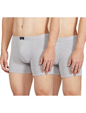 Load image into Gallery viewer, Pepe Jeans Innerwear Men&#39;s Solid Trunks (Pack of 2) (CLT01-02_Grey Melange_Grey Melange-70-75)
