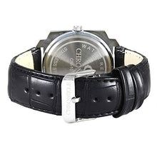 Load image into Gallery viewer, Chronikle Designer Men&#39;s Wrist Watch (Dial Color:Black | Band Color: Black, Leather Strap)
