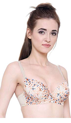 Brachy Women's Poly Cotton Heavily Padded Wired Push-Up Bra