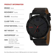 Load image into Gallery viewer, Relish Men&#39;s Black Stainless Steel Case Leather Strap Analog Display Quartz Watch | RE-BB1102C
