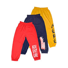 Load image into Gallery viewer, T2F Boy&#39;s Regular Pyjama Bottom (BYSTRK06-3P_Red-Yellow-Navy_18-24 Months)
