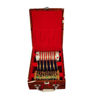 ADEENA Best Quality3 Rod Bangle Box,With Handel & Lock,(Capacity More Than 250+ Bangle's)Vanity Box.
