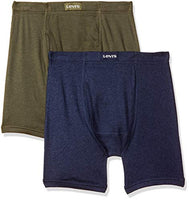 Levi's Men's Cotton Boxer Briefs (Pack of 2) (# STYLE-010_Olive Night, Navy Melange_Xl_Olive Night,Navy Melange_XL)