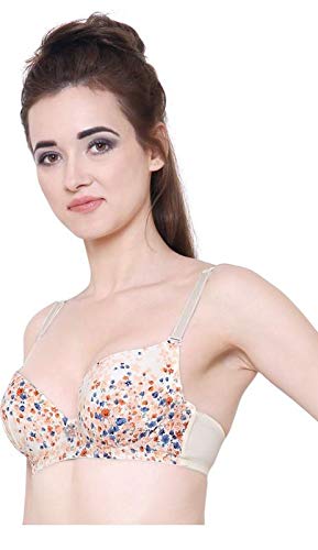 Brachy Women's Poly Cotton Padded Wired Push-Up Bra