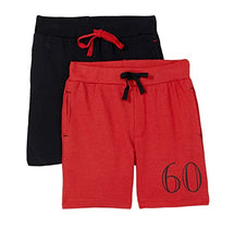 Load image into Gallery viewer, Cloth Theory Boy&#39;s Regular Shorts (CTSH_024_Black+RED_7-8 Years)
