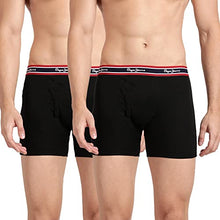 Load image into Gallery viewer, Pepe Jeans Innerwear Men&#39;s Cotton Trunks (Pack of 2) (CLT02-02_Black_Black_70-75_Black_75 CM)
