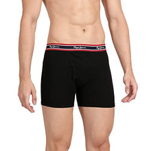 Load image into Gallery viewer, Pepe Jeans Innerwear Men&#39;s Cotton Trunks (Pack of 2) (CLT02-02_Black_Black_100-105_Black_105 CM)
