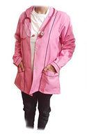 PRIMESTORE INDIA Women's Apron Pink lab coat with black piping 44
