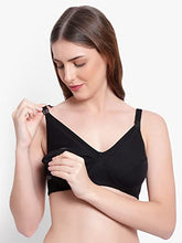 Load image into Gallery viewer, BRUCHI CLUB Women&#39;s Cotton Non-Wired Maternity Bra (Pack of 3) (BRC-BR-FD107_White, Skin &amp; Black_36)
