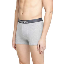 Load image into Gallery viewer, Levi&#39;s Men&#39;s Cotton Trunks (Pack of 2) (#018-TRUNK_Lt Grey_XL_Lt. Grey Melange,Lt. Grey Melange_XL)
