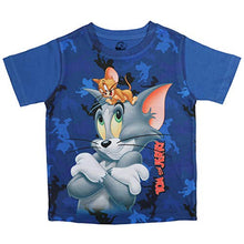 Load image into Gallery viewer, Tom &amp; Jerry by Wear Your Mind Boy&#39;s Animal Print Regular T-Shirt (WBTJBT0014.10_Royal Blue1 2-3Y)
