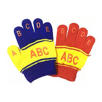 Magic Kids Boys & Girl's Toddler ABC Letters full Finger Winter Gloves/Mittens (Multicolor,1-4 Years)-(Pack of 02)