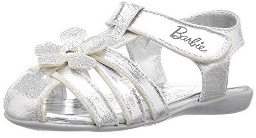 Barbie Girl's Silver Fashion Sandals-6 UK (23 EU) (BBPGFS2250)