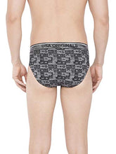 Load image into Gallery viewer, Jockey Briefs for Men with Exposed Waistband US69_Black Jaspe Printed_S
