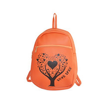Load image into Gallery viewer, JG Shoppe Backpack PU Fabric Casual Shoulder Bag for Women &amp; Girls.(Orange)
