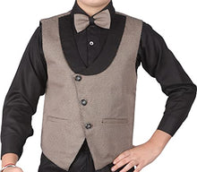 Load image into Gallery viewer, Pro-Ethic Style Developer Boy&#39;s Cotton 3 Piece Suit for Boys, Kids Wear with Waistcoat, Tie, Full Sleeve Shirt and Pant (Set of 4) (Beige, 6-7 Years)
