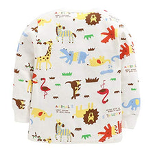 Load image into Gallery viewer, Hopscotch Boys Cotton Animal Print Top and Pajama Set in White Colour for Ages 6-7 Years (TGX-2615923)
