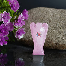Load image into Gallery viewer, Remedywala Charged Activated Rose Quartz Stone Angel (2 Inch)
