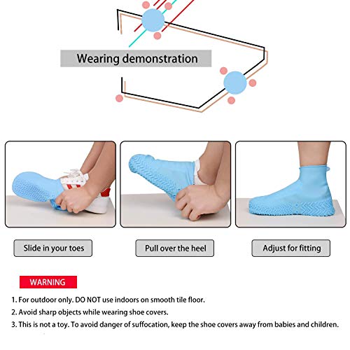 Silicone Waterproof Shoe Covers Pair