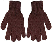 Load image into Gallery viewer, Unieco Men &amp; Women Thermal Knitted Woolen Winter Warm Gloves - Unisex Adult Size - Brown
