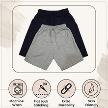 Load image into Gallery viewer, PUPPETNX Hosiery Relaxed Shorts for Boys (15-16 Years, Dark Grey)
