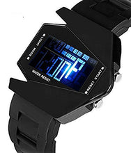 Load image into Gallery viewer, Pappi-Haunt Digital Aircraft Triangle Model Black LED with Light Unisex Watch
