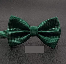 Load image into Gallery viewer, TBOP Men Bow Tie Uniform Polyester Silk Tie(Dark Green)
