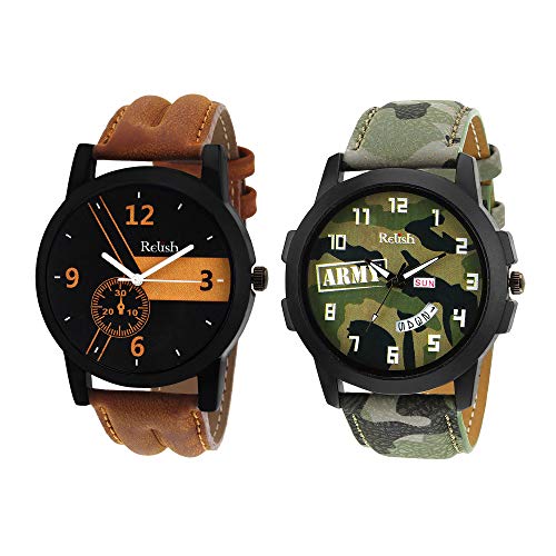 Relish Day and Date Display Analogue Wrist Watch for Mens & Boys