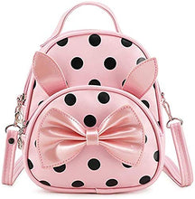 Load image into Gallery viewer, Bizarre Vogue Polka Dots Mini Latest Women&#39;s Backpack for Girls (4L_BabyPink_PU_Biz-697)
