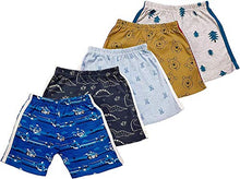 Load image into Gallery viewer, SAFESHOP - (Pack of 4 Shorts) Regular Printed Shorts for Your Little One (Unisex) Multi-Coloured Shorts - Print/Colour May Vary - 3 Months to 8 Years Latest Model 138
