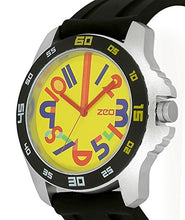 Load image into Gallery viewer, ZEO Analog Wirst Watch with Black Silicone Strap
