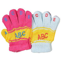 Fashion Bee Baby Girl & Boy Soft Feel Winter Woolen ABC Hand Gloves (Multicolour)-(Pack of 02 Pair)