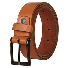 Load image into Gallery viewer, Auraki Casual 35mm Genuine Leather Belts For Men/Boys(ARK-TMB-02) (Tan, 42)
