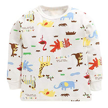 Load image into Gallery viewer, Hopscotch Boys Cotton Animal Print Top and Pajama Set in White Colour for Ages 6-7 Years (TGX-2615923)
