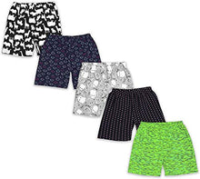 Load image into Gallery viewer, SAFESHOP - (Pack of 4 Shorts) Regular Printed Shorts for Your Little One (Unisex) Multi-Coloured Shorts - Print/Colour May Vary - 3 Months to 8 Years Latest Model 164
