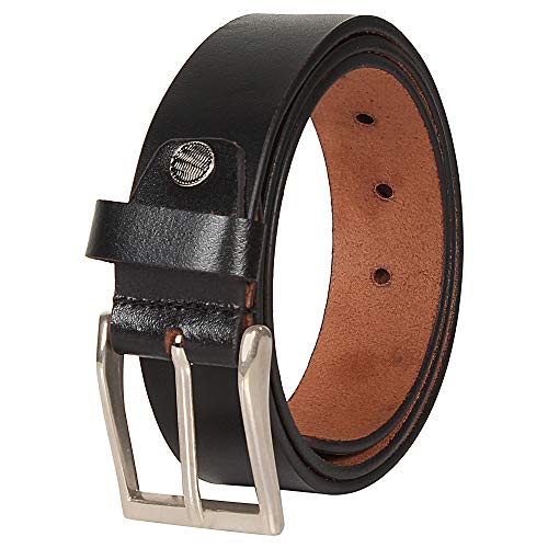 Auraki Casual 35mm Genuine Leather Belts For Men/Boys(ARK-TMB-02) (Black, 36)
