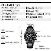 Load image into Gallery viewer, NIBOSI Chronograph Men&#39;s Watch (Black Colored Strap)
