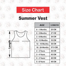 Load image into Gallery viewer, GURU KRIPA BABY PRODUCTS Baby Pure Cotton Printed Innerwear Baniyan Infants Sando Unisex Undershirts for Baby Sleeveless Regular Fit Vest Assorted 4-5 Years Girls and Boys Pack of 3
